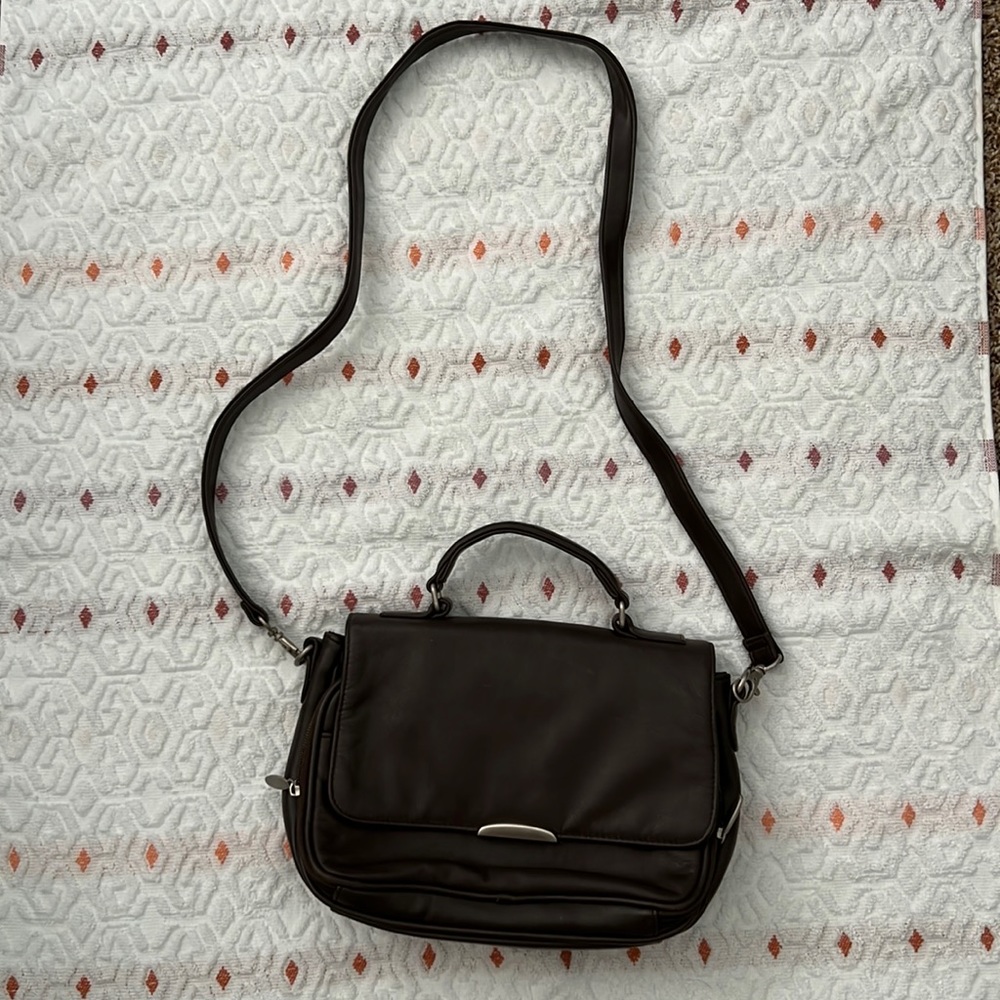 Chocolate Brown Cross Body Purse - Picture 1 of 11